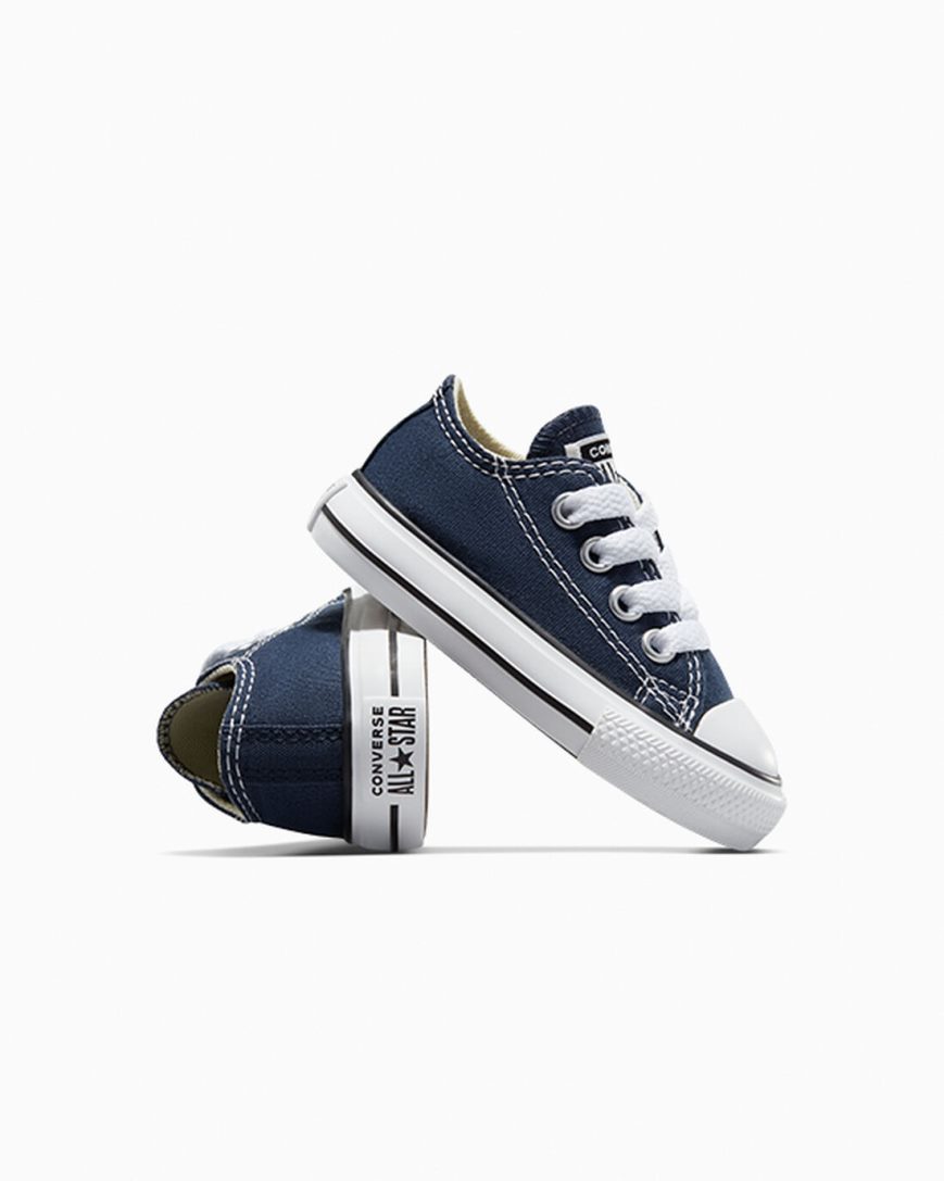 Tenis Converse Chuck Taylor All Star Classicos Cano Baixo Menino Azul Marinho | PT G0T8P93